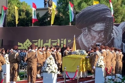 تشييع السيد هاشم صفي الدين في بلدته دير قانون